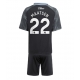 Aston Villa Ian Maatsen #22 Replike Gostujuci Dres za djecu 2025-26 Kratak Rukav (+ Kratke hlače)